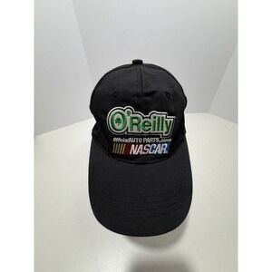 O'Reilly Auto Parts Nascar Strapback Baseball Cap Black One Size‎ Embroidered